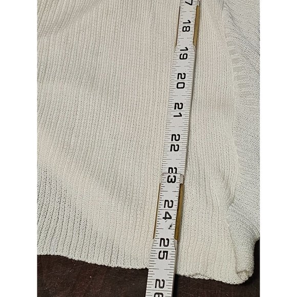 Love J Pull over Knot Front top size Small light weight Knit White - Picture 7 of 10
